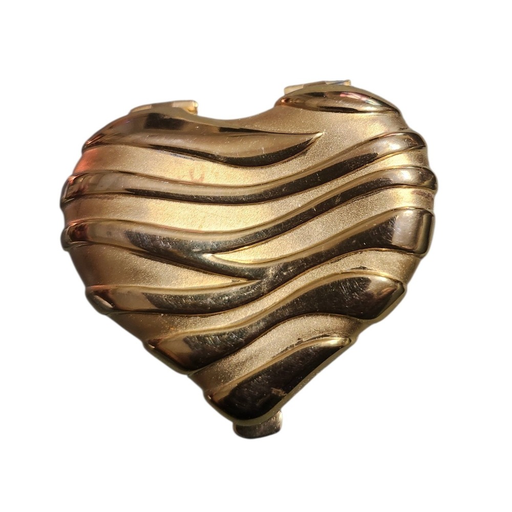 Estee‎ Lauder Heartfelt Compact Lucidity Translucent Pressed Powder Gold Heart